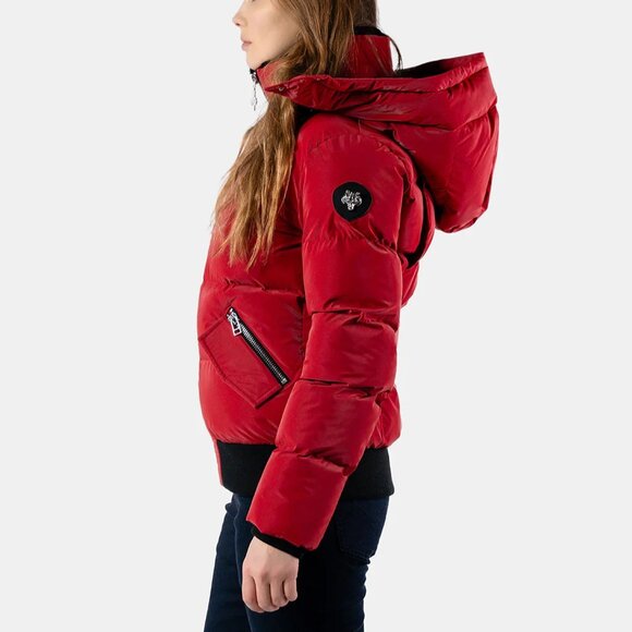 #110 Woody Bomber Jacket Red Diamond, Size Medium - Picture 2 of 15